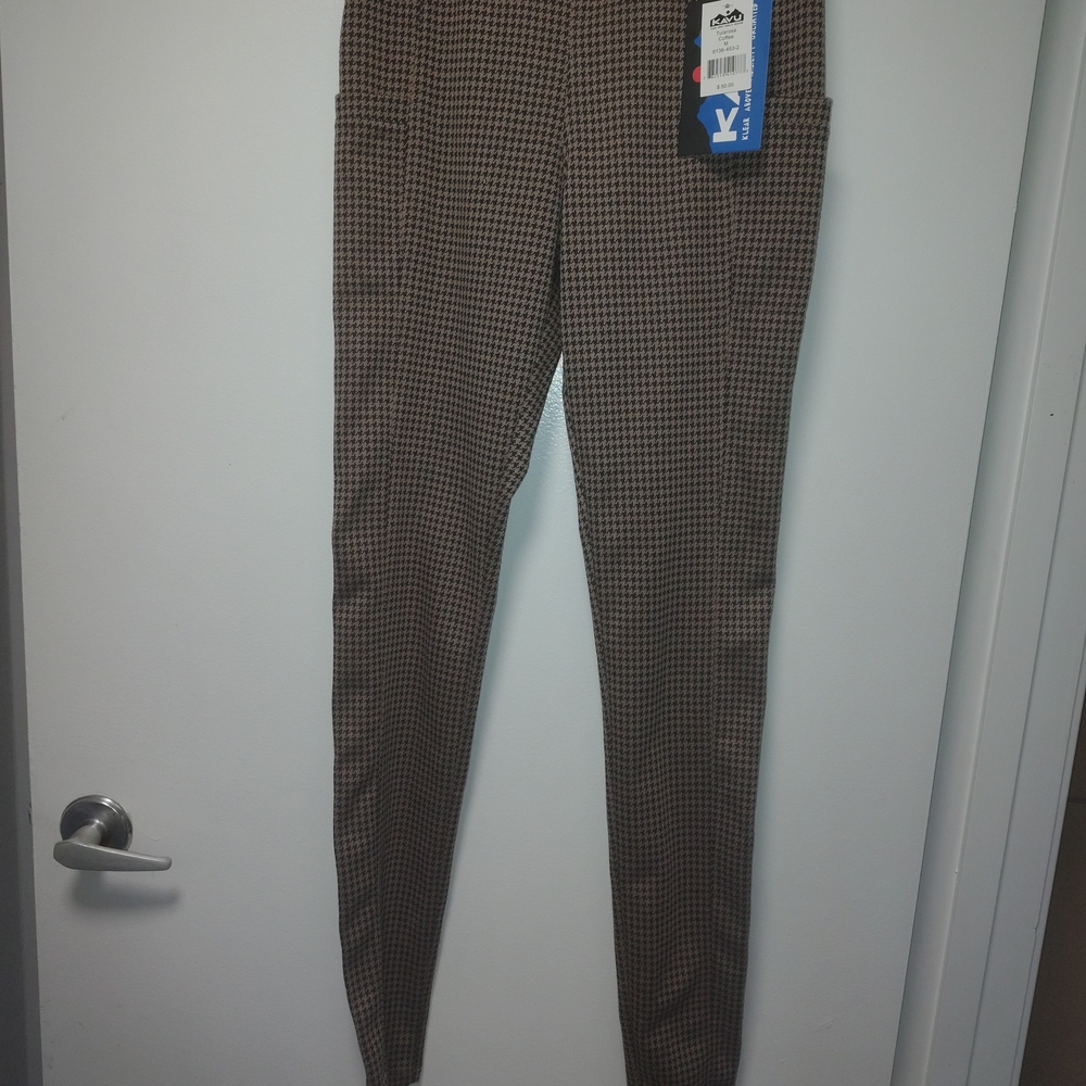 NWT Women's Brown Houndstooth Pants
